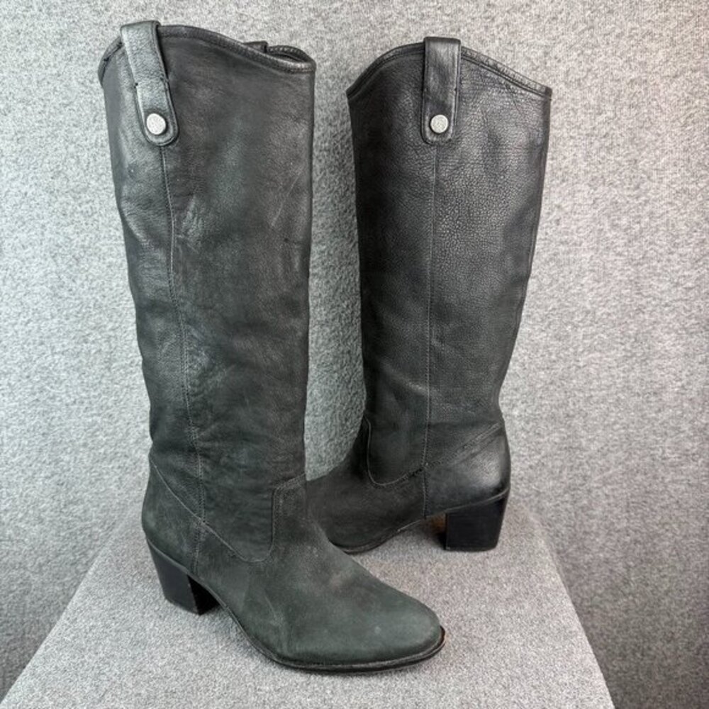 Vince Camuto Kolton Tall Black‎ Leather Boots Womens Size 9M
